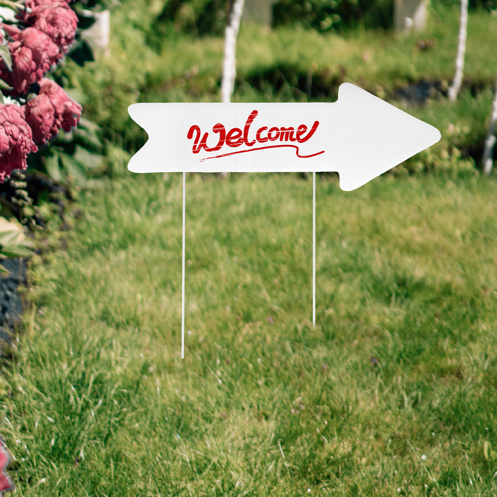 Yard Sign Blank - 2Pcs Blank Yard Sign Corrugated Plastic