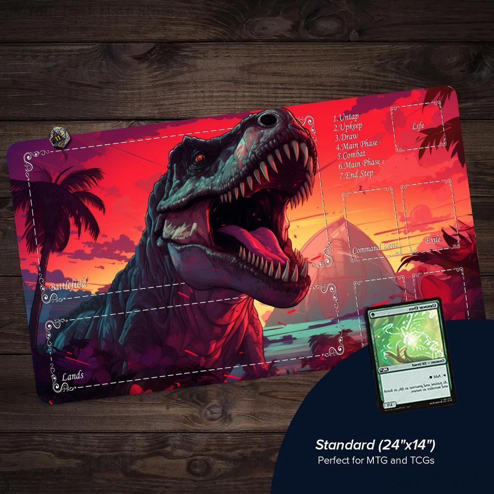 Neon Aesthetic Dinosaur Theme  - Door Mat Blank 评论和价格