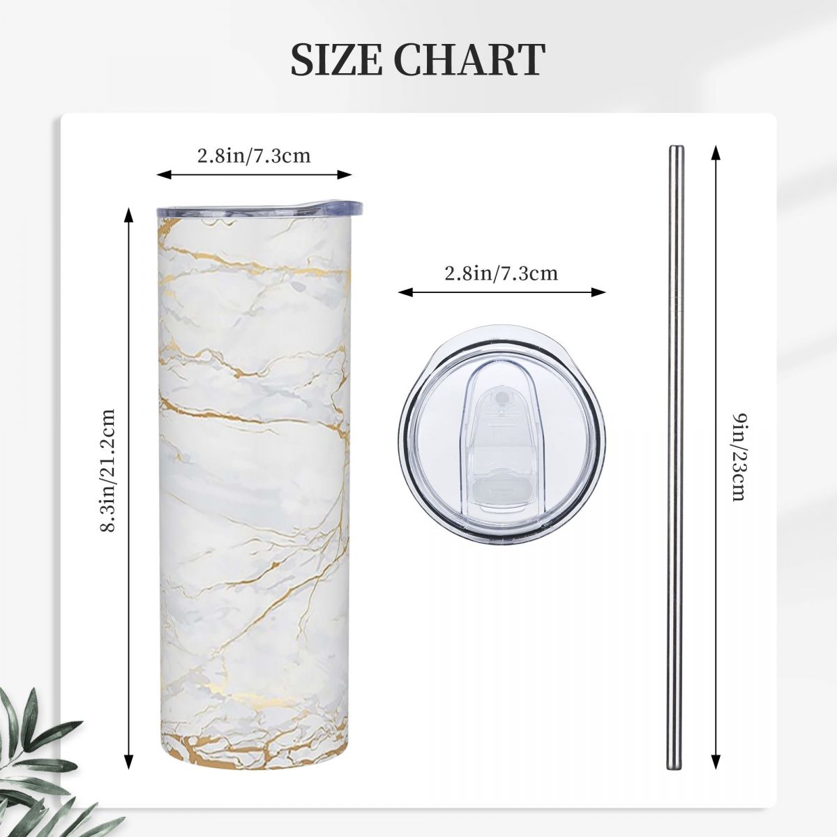 White And Gold Marbl Stainless - Tumbler 20Oz White 评论和价格