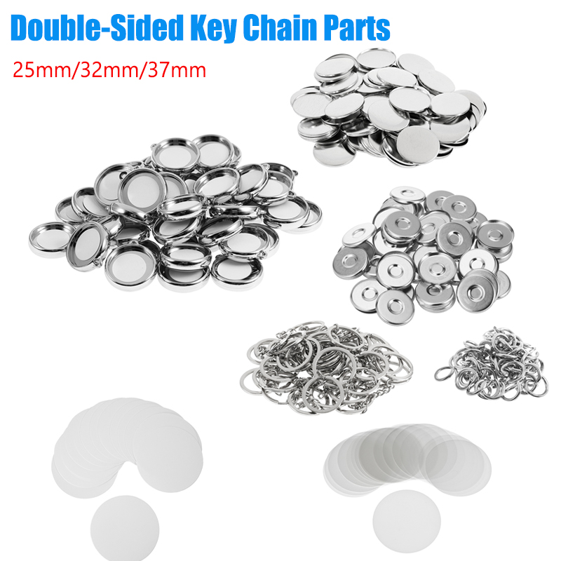 50Pcs/Set DIY Double-Side Key  - Button Badge Blank 评论和价格