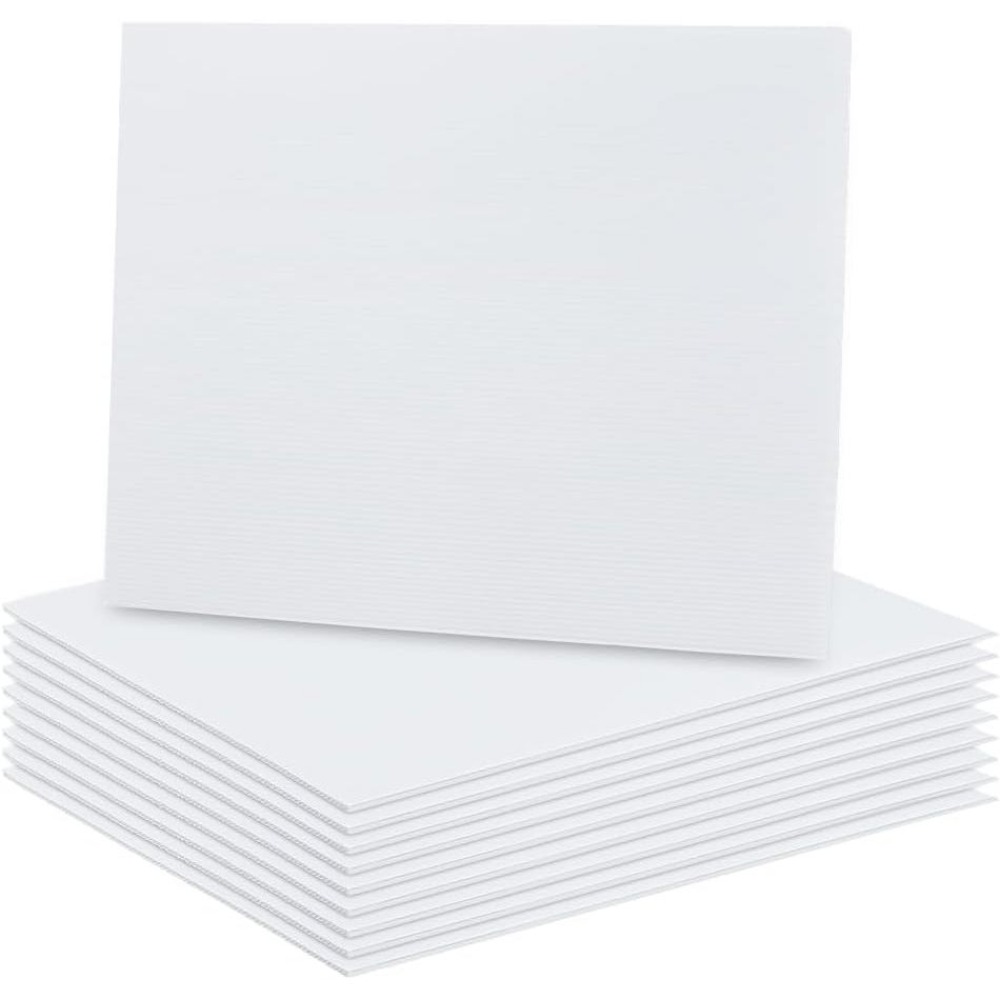 10 Sheets White Corrugated Pla - Yard Sign Blank 评论和价格