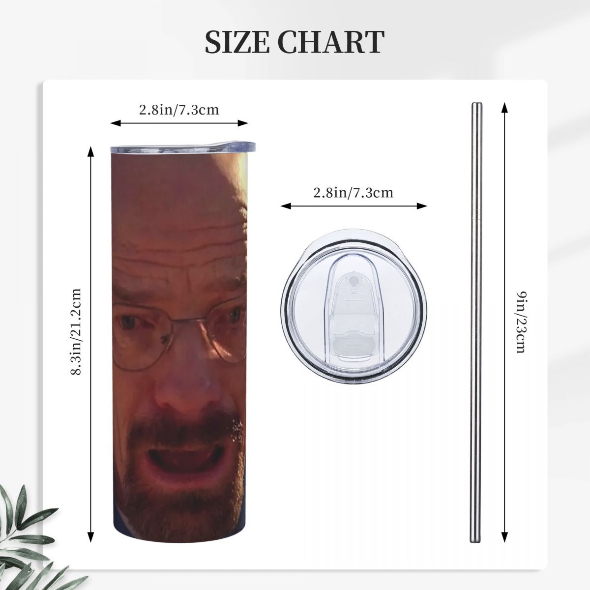 Walter White Mem Stainless Ste - Tumbler 20Oz White 评论和价格