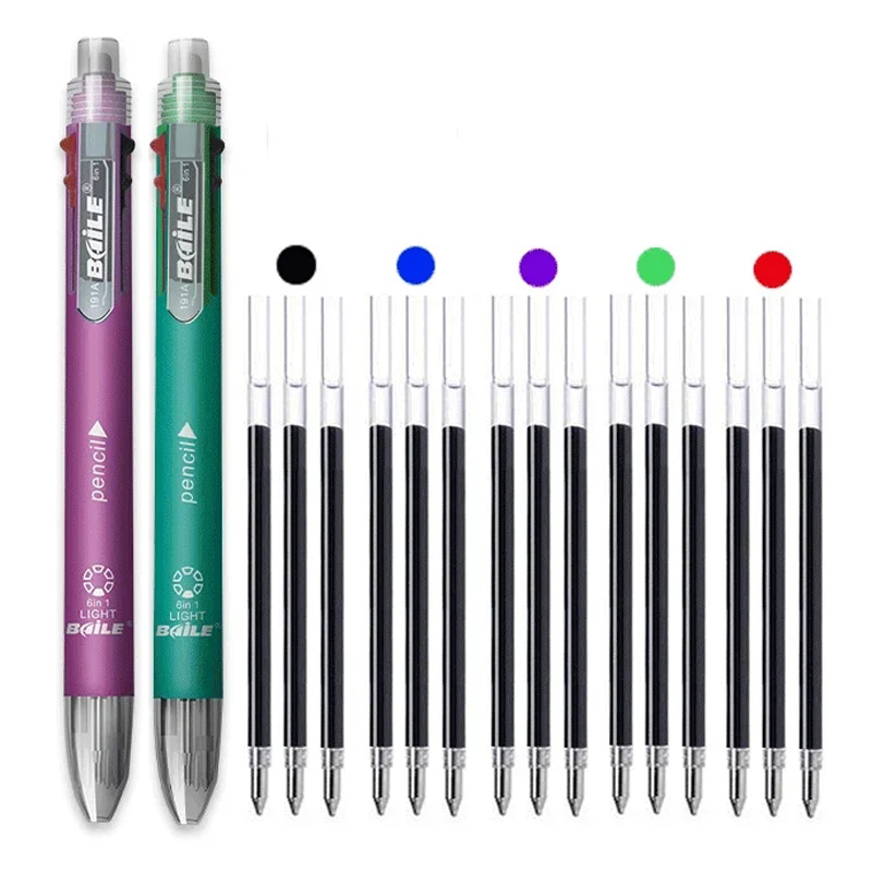 4/12Pcs 6 in 1 MultiColor Pen  - Staedtler Pencil Lumocolor 评论和价格