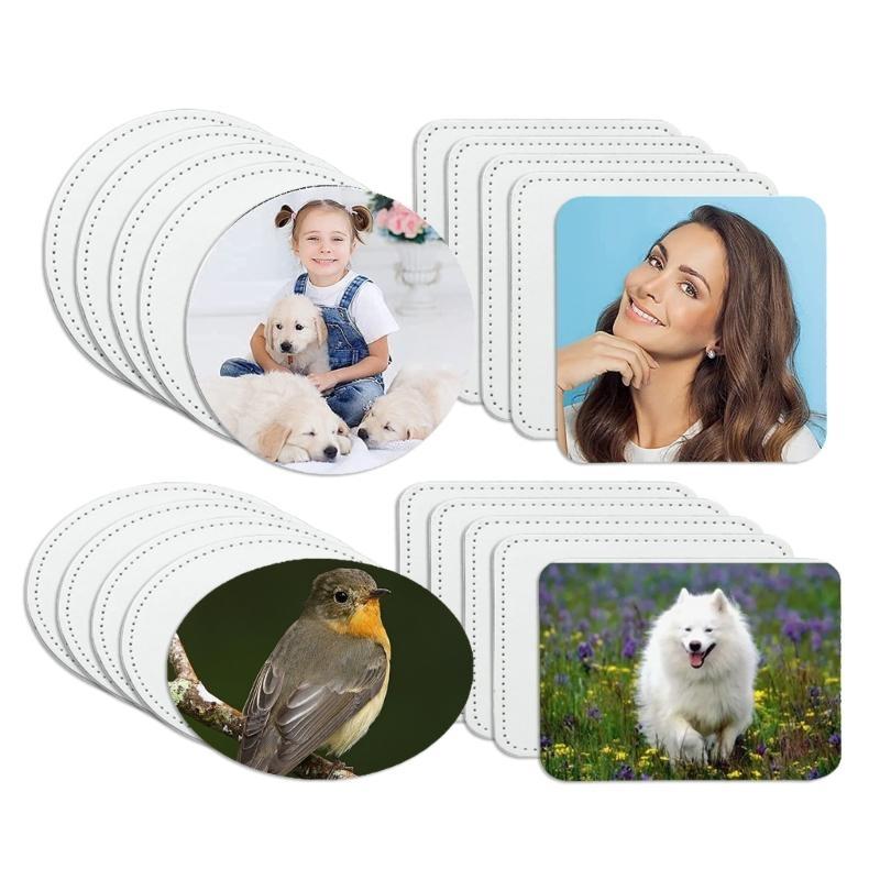 E8BD 10 Pieces Blank Leather H - Hat Sublimation Blank 评论和价格