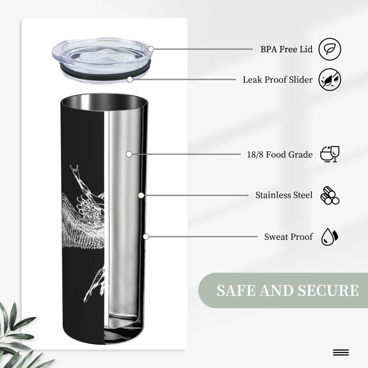 Icarus Throws The Horns - Whit - Tumbler 20Oz White 评论和价格