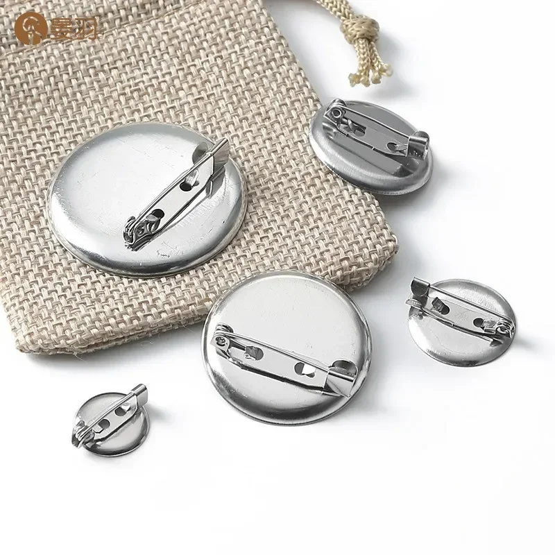 100pcs 15mm/20mm/30mm Silver B - Button Badge Blank 评论和价格