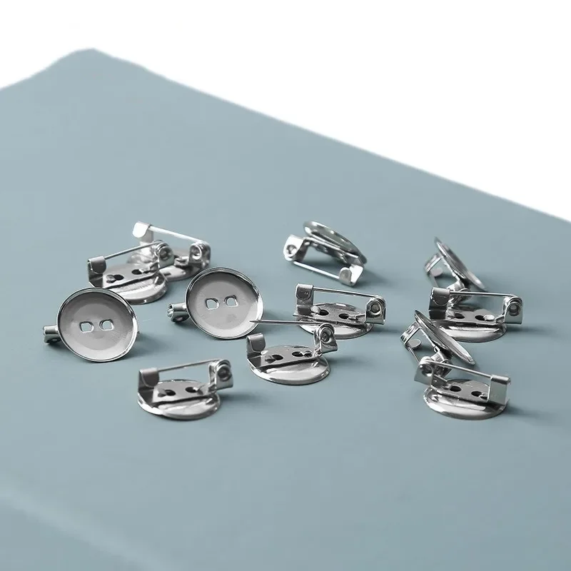 100pcs 15mm/20mm/30mm Silver B - Button Badge Blank 评论和价格