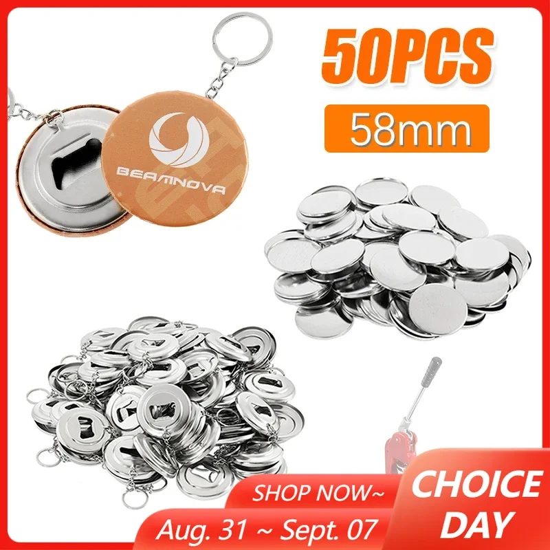 50pcs Blank Metal Button Makin - Button Badge Blank 评论和价格